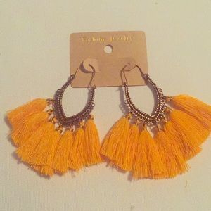 Gold Tassel Bohemian brass dangle